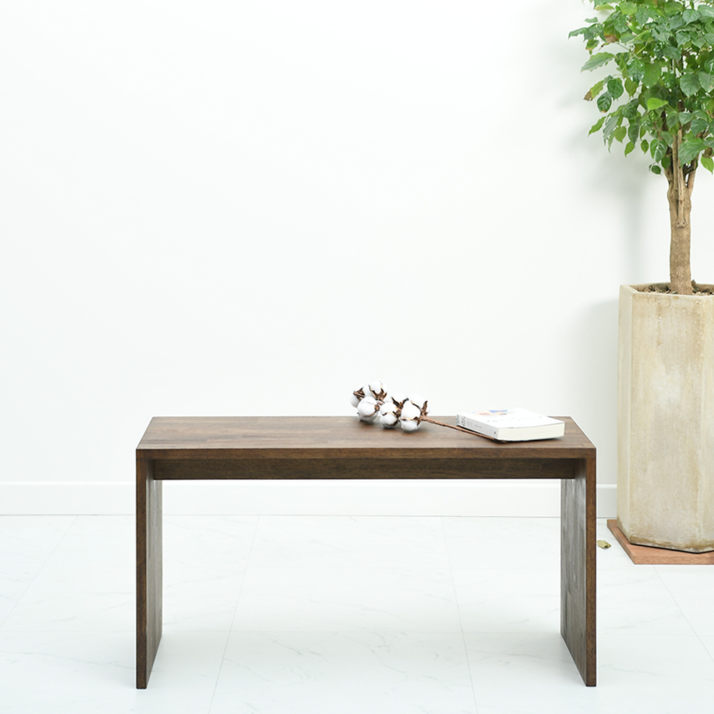 원목 벤치 의자 편한 나무 긴 식탁 테이블 브라운 800 300 브로우드