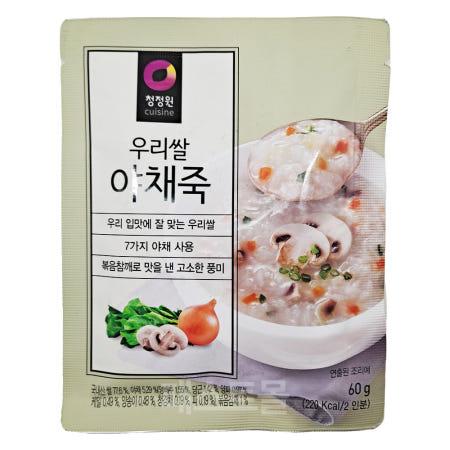 청정원 우리쌀 야채죽 60g