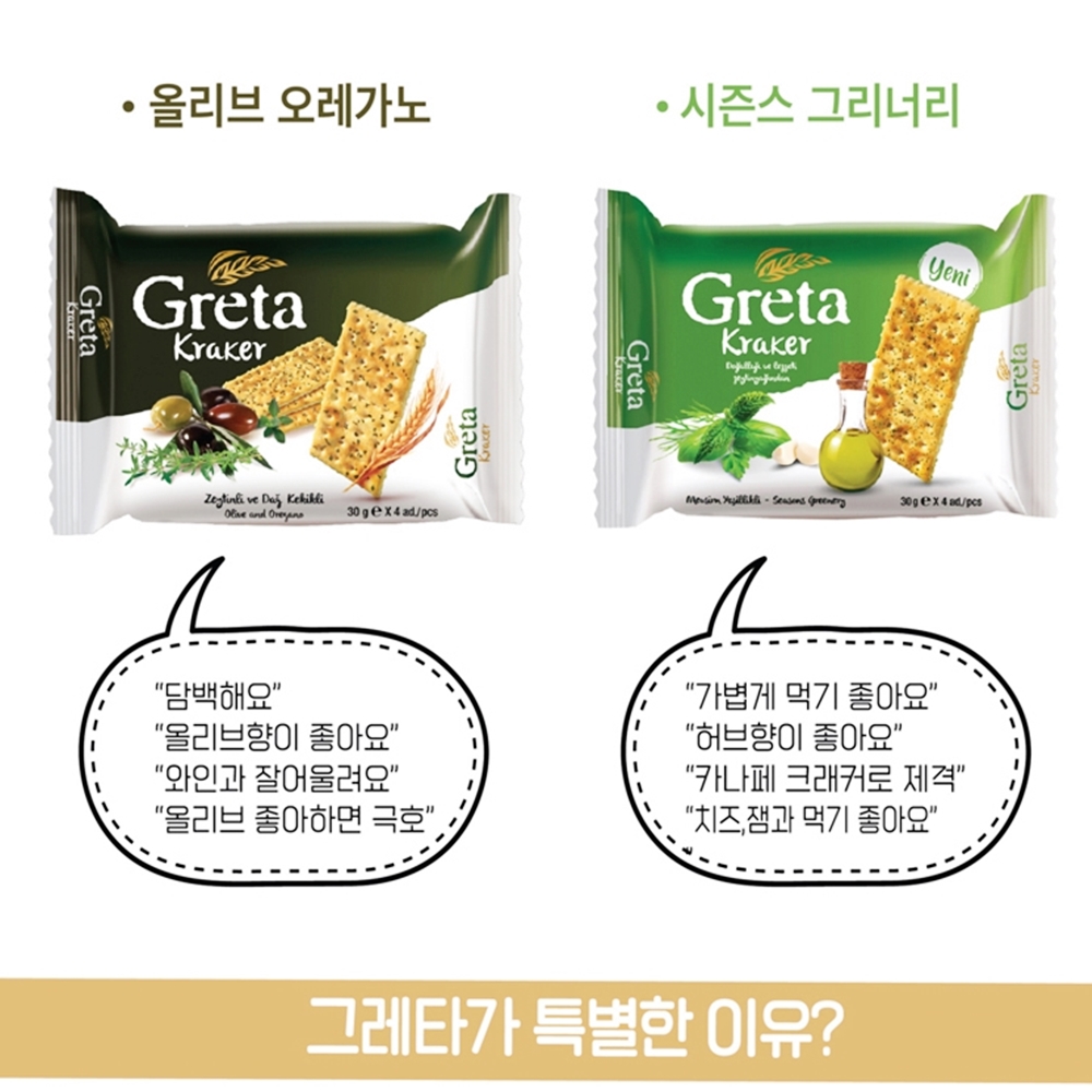 카나페만들기 과자 그레타 크래커 와인안주 유럽 지중해 과자 - 상세 이미지 3