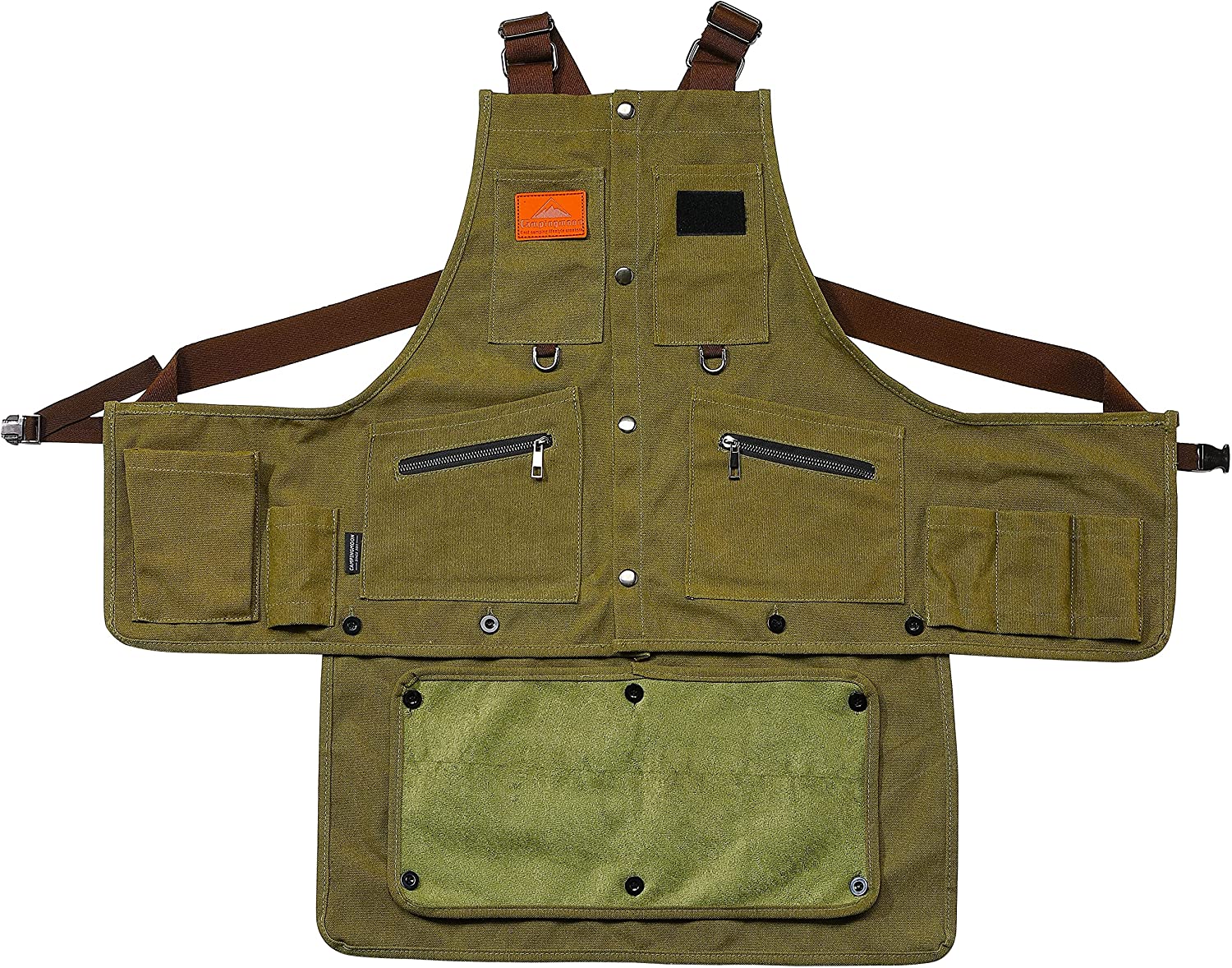 캠핑문 2-WAY 모닥불 고강도 캔버스 앞치마 Q-1