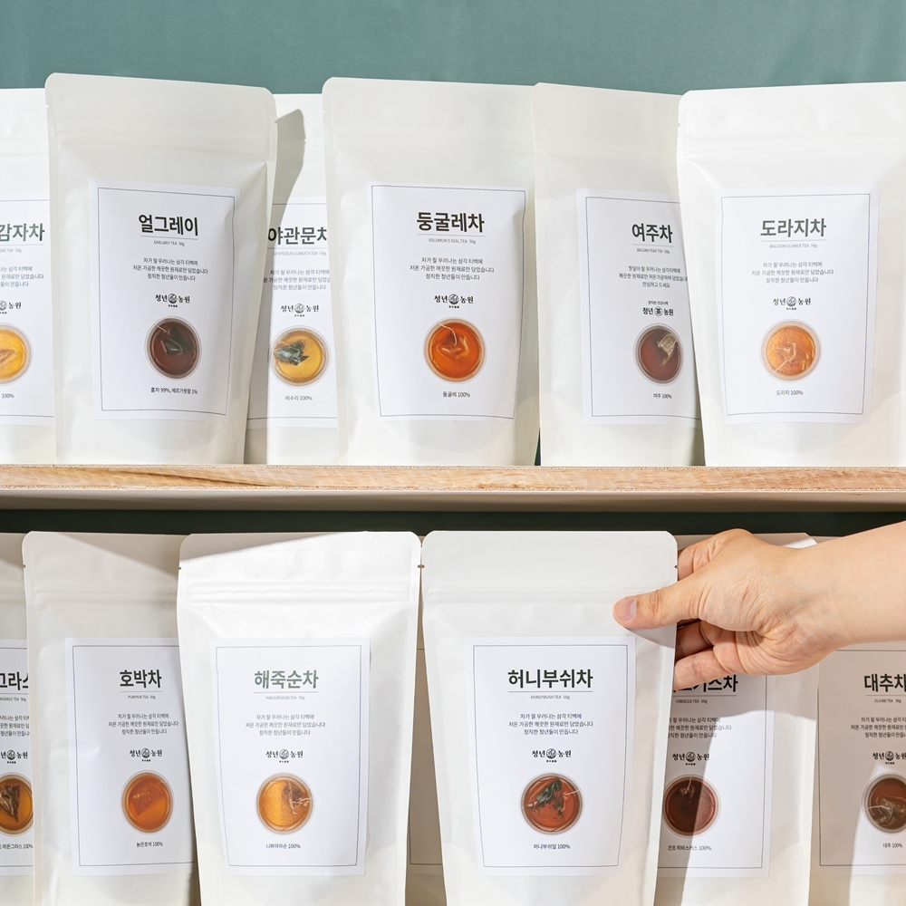 돼지감자차 여주차 뽕잎 레드 비트차 여주 상엽 효능 차 청년농원 티백 대표 이미지