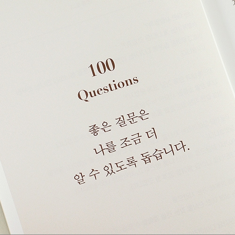 자문자답 100가지 질문 일기 QNA Q&A 다이어리 질문책 문답 성인 일기장 이미지 7