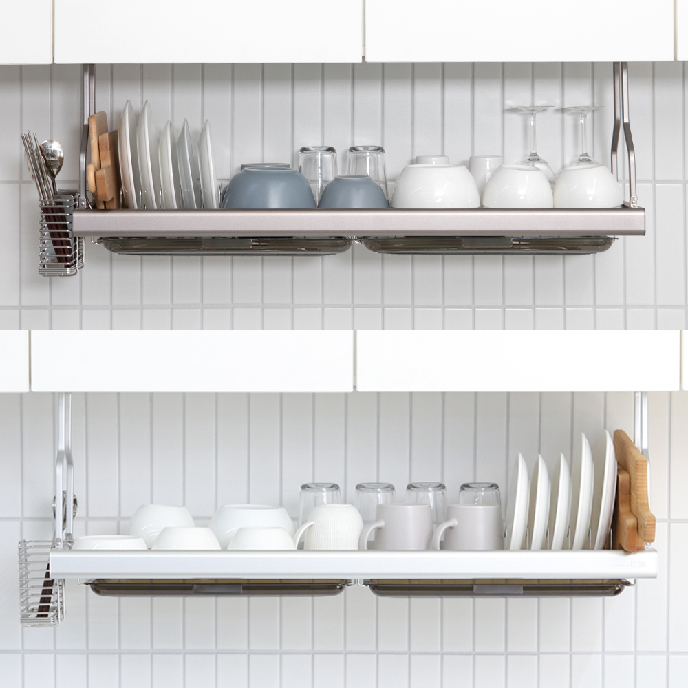 상부장 부착식 스텐 식기 건조대 설거지 그릇 싱크대 씽크대 선반 840 제품 이미지