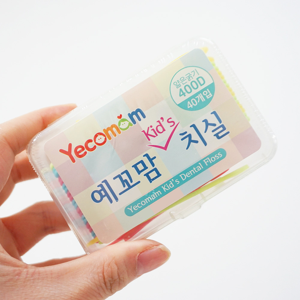 예꼬맘 어린이 치실 6개 [하드케이스] 어린이 유아 아동 키즈 얇은