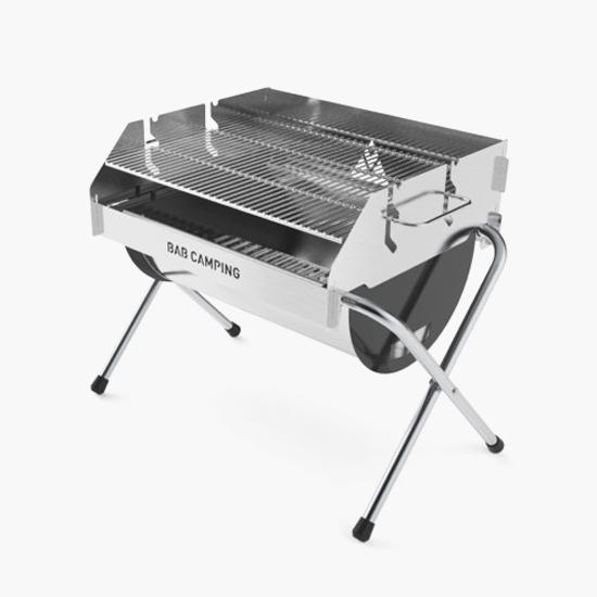 밥캠핑 밥그릴 캠핑 화로대 접이식 경량 BBQ 숯불 그릴