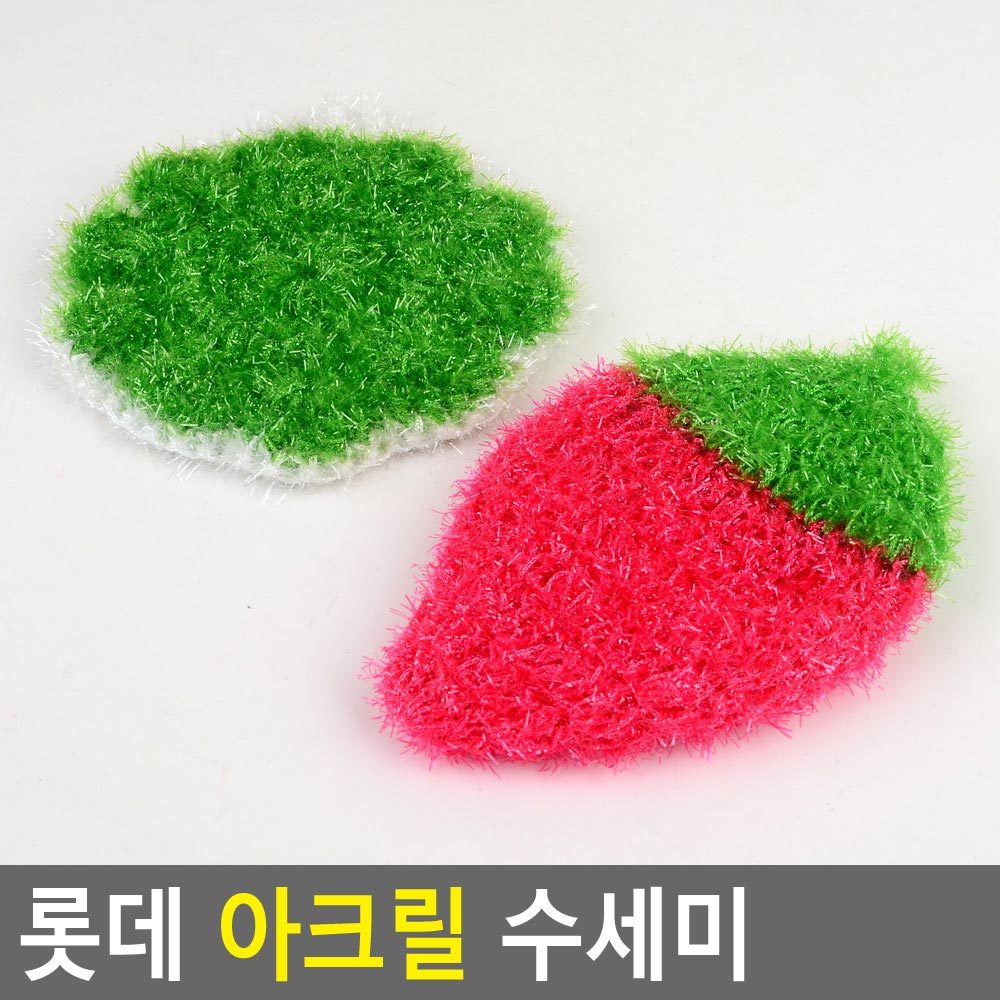 과일수세미 세제 메쉬 다용도 아크릴 부드러운 수세미 - 상세 이미지 4