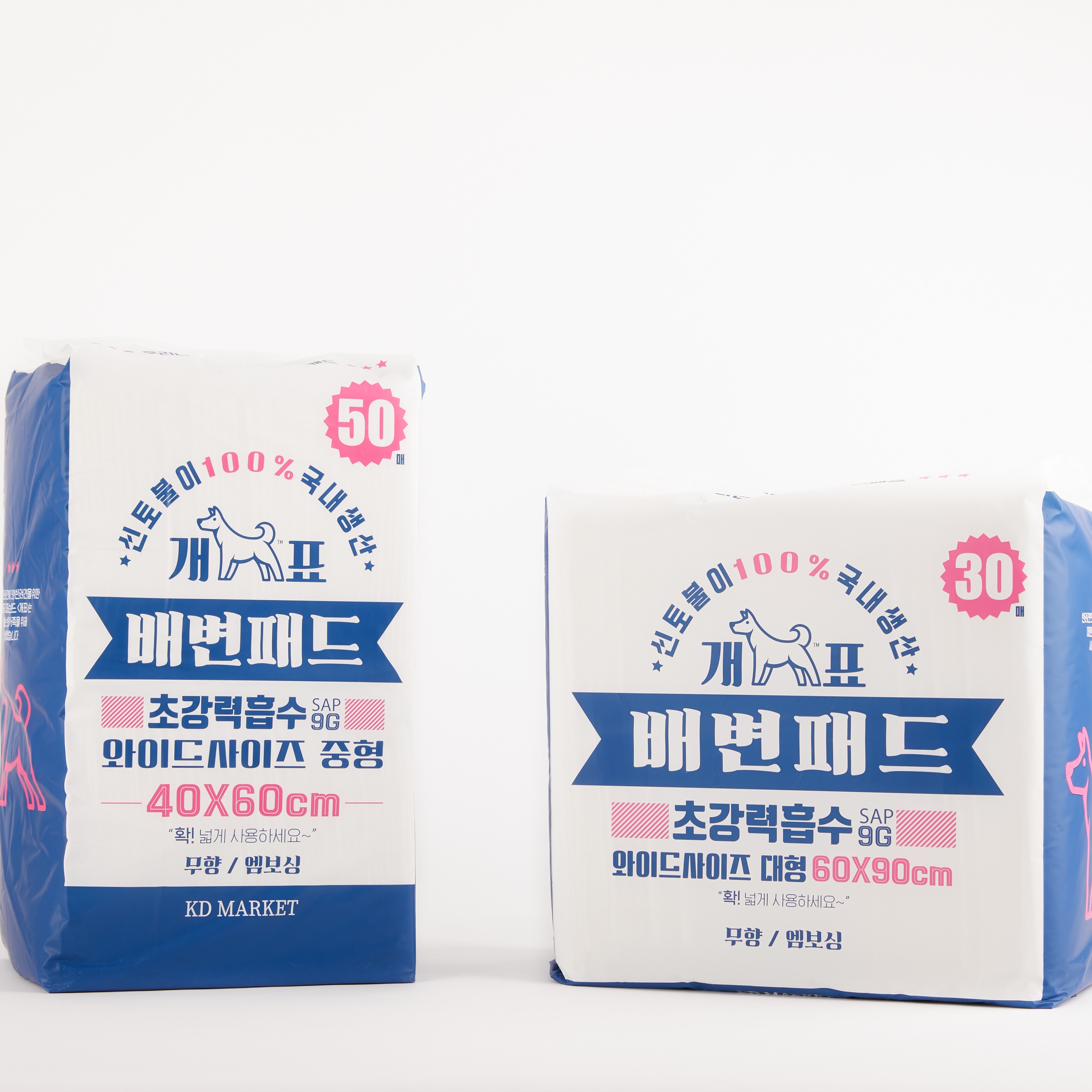 개표패드 강아지배변패드 대용량 중형 대형 국내생산 위생시설