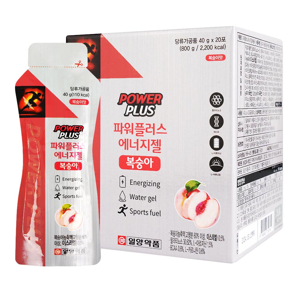 일양약품 파워플러스 에너지젤 20포 복숭아맛 파워젤 팔라티노스 제품 이미지