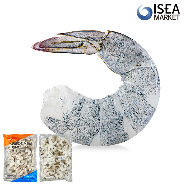 칵테일새우 1kg(900g) 냉동 탈각 생새우살 베트남 - 상품 이미지