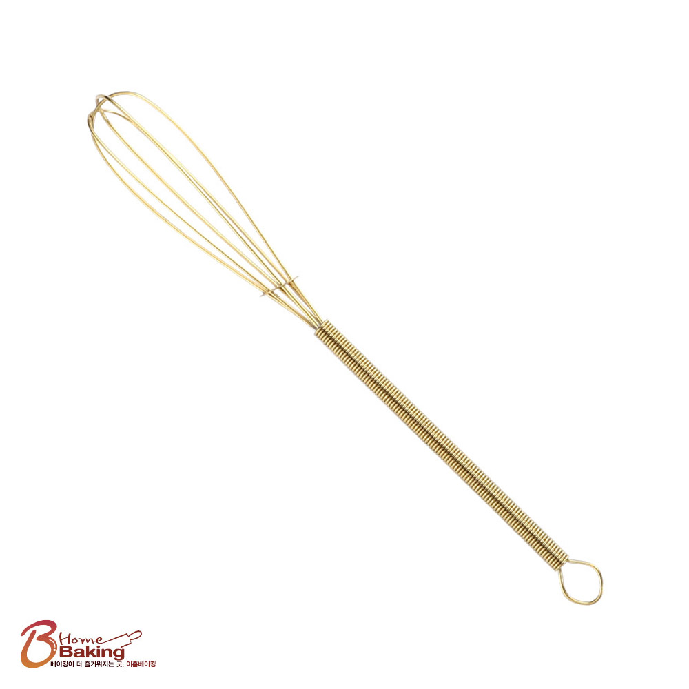 골드미니거품기 19.5cm 수동 스텐 손 휘핑기 에그 달걀풀기휘스크 반죽기 우유 크림