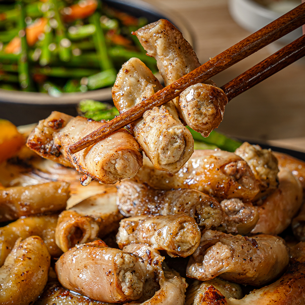 캠핑음식 곱이 꽉찬 소곱창 대창 막창 염통