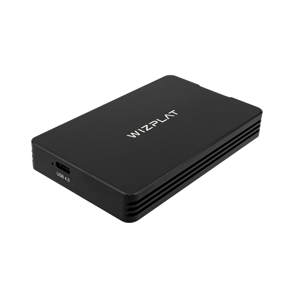 위즈플랫 TUB4000P 썬더볼트 3/4/5 USB4 40Gbps NVMe M.2 SSD 포터블 외장하드 외장 SSD 인클로저 케이스 - 상세 이미지 4