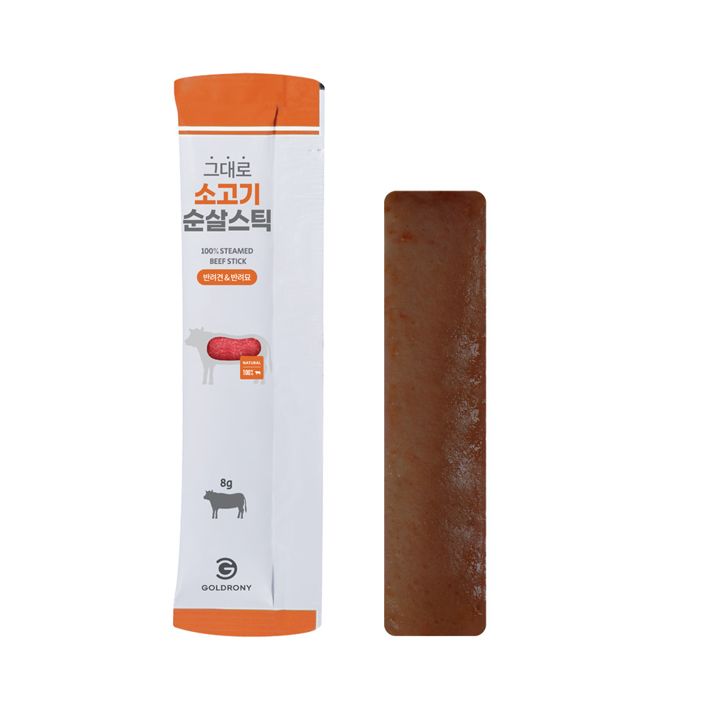 Trick or Health🎃 그대로 순살스틱 소고기 4개입 짜먹는 고양이 간식 사은품 예스무스 or 순살스틱 4개입 랜덤 증정 - 상세 이미지 3