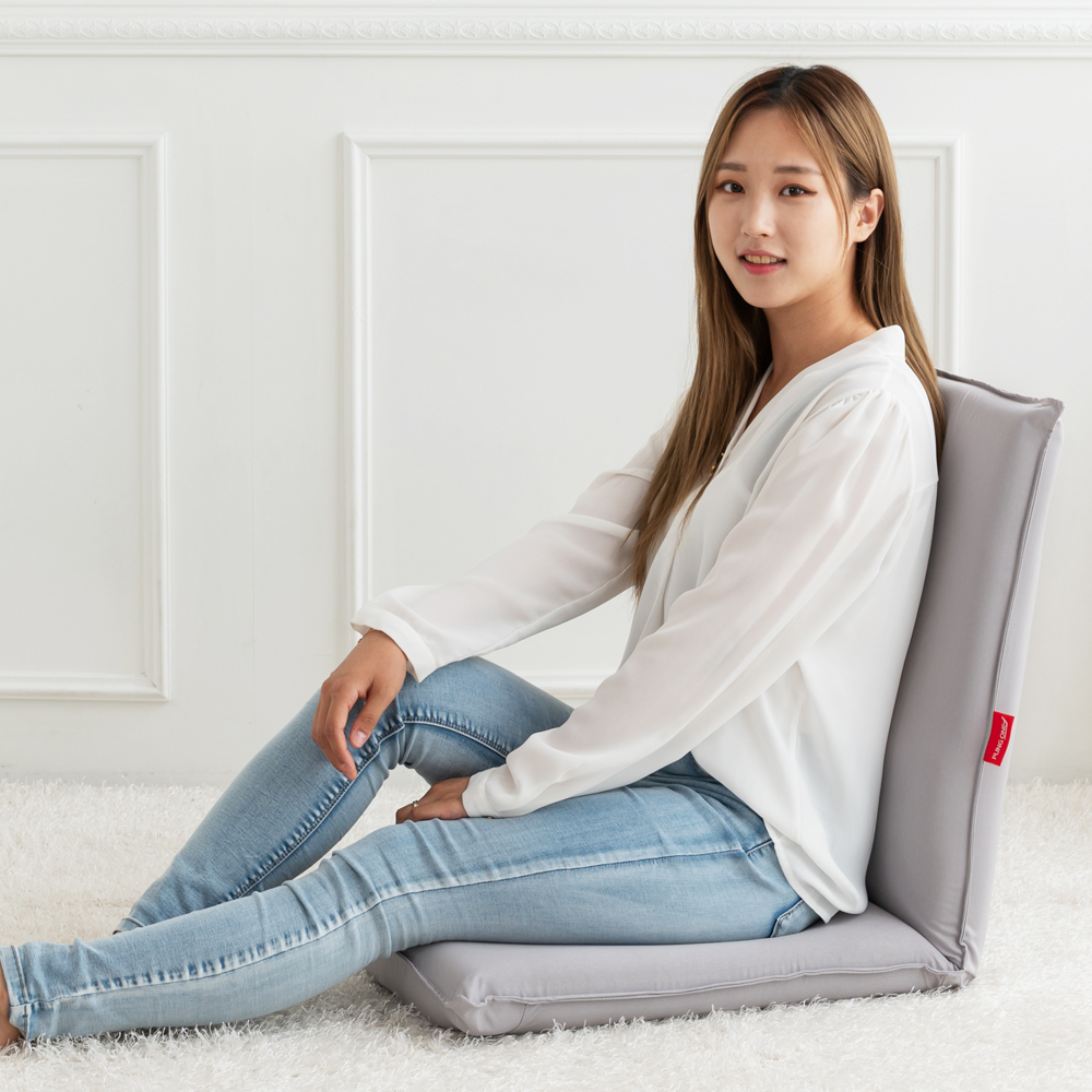 콤보 좌식의자 패브릭 1인용 등받이 안락의자 각도조절 등받이 접이식 쇼파