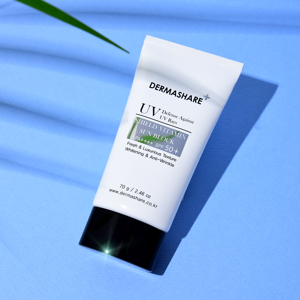 더마쉐어 UV 쉴드 비타민 선블럭 대용량 썬크림 선케어 자외선차단제 SPF50+PA++++ - 상세 이미지 3