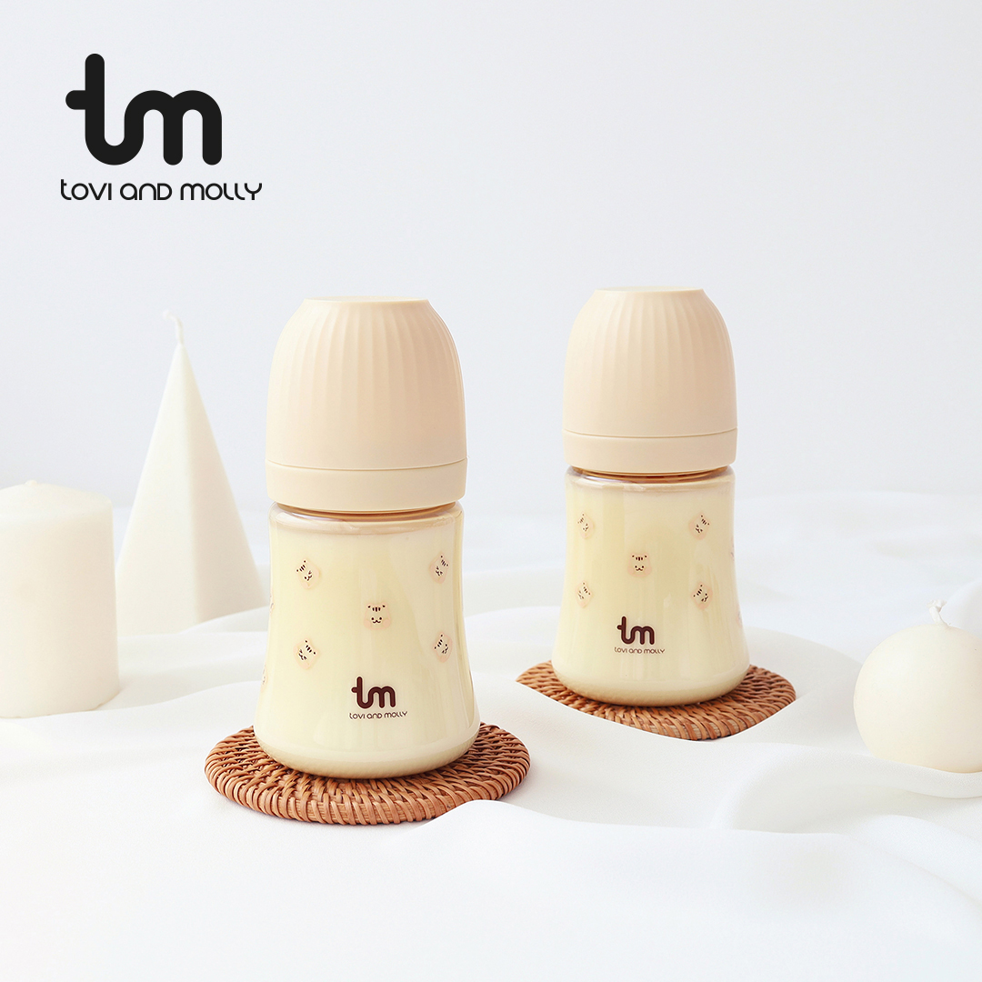 토비앤몰리 X 돗투돗 PPSU 아기 배앓이 방지 젖병 (젖꼭지 포함) 180ml, 돗람이 바닐라, 1개 - 상세 이미지 4