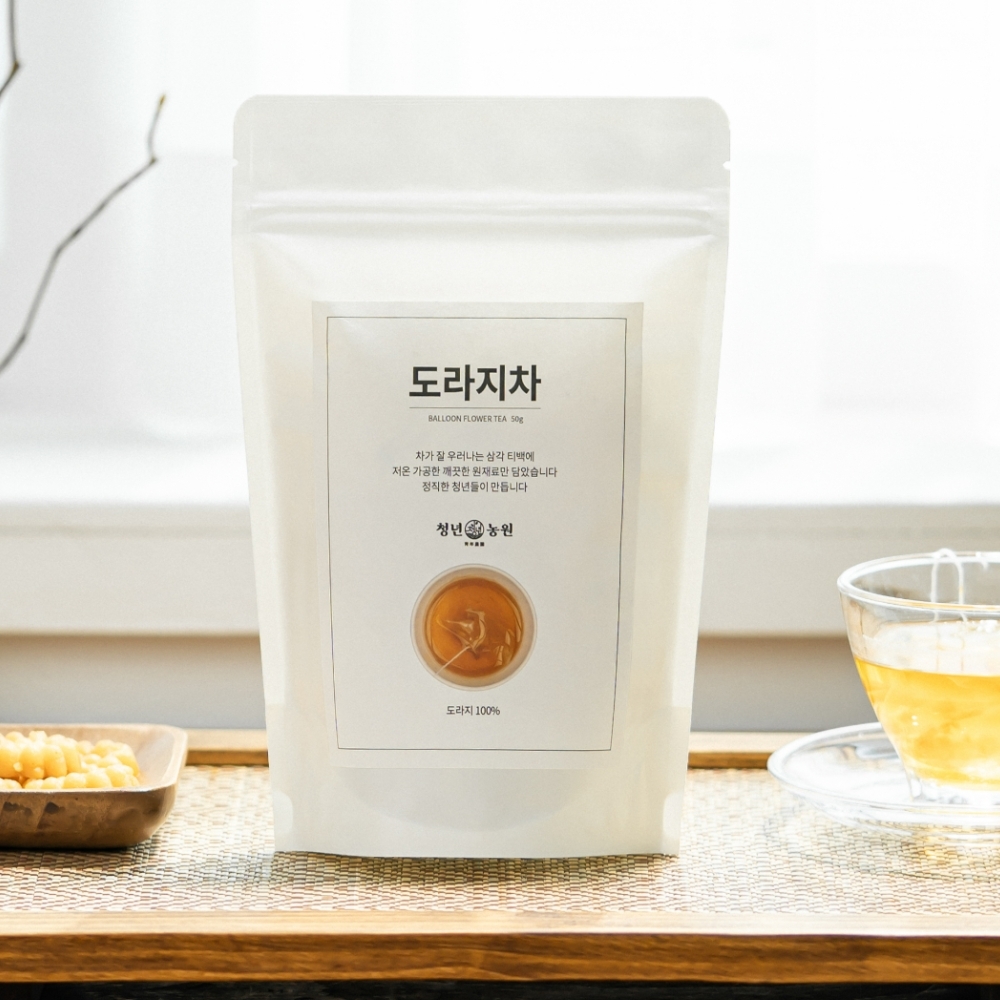 [청년농원] 도라지차 효능 어린이 배 약도라지차 생분해 티백 - 상세 이미지 2