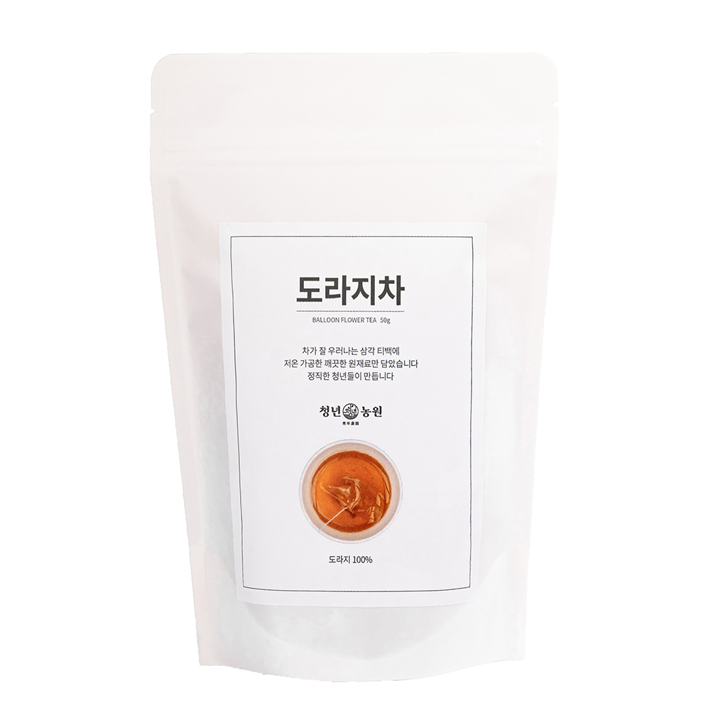 [청년농원] 도라지차 효능 어린이 배 약도라지차 생분해 티백 - 상세 이미지 3
