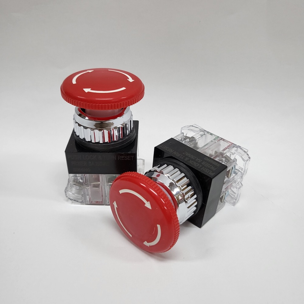 비상정지스위치 버튼 EMO 푸시락 스위치 25파이