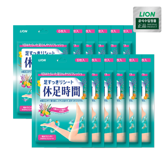 휴족시간 쿨링시트 6매입x12개 제품 이미지