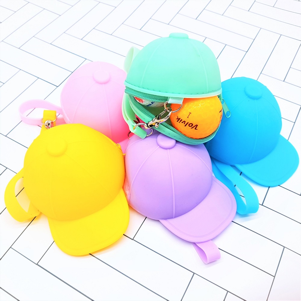 모자 실리콘 골프 볼 주머니 골프공 파우치 케이스 골프 힙색