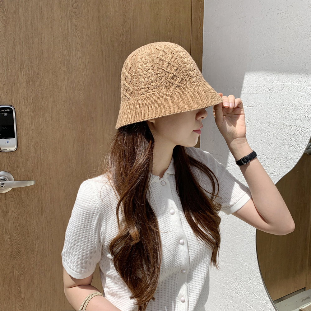 크로셰 라탄 여성 버킷햇 여름모자 여자 벙거지모자 썸머 휴양지 비치 산책 숏 챙모자