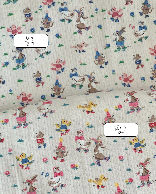 더블유패브릭 파티 워싱처리 3중거즈 요루면 천 원단 침구 홈웨어 소품 천가게 - 상세 이미지 2