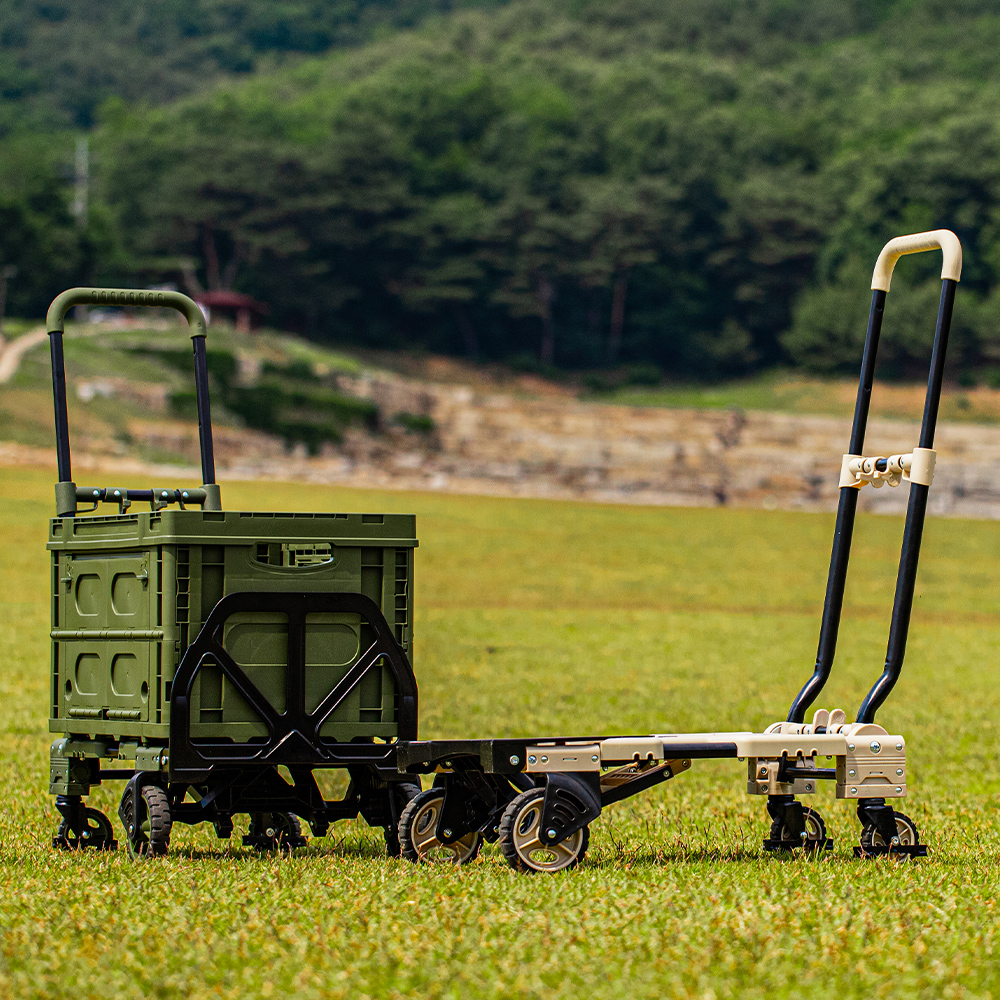 로티캠프 웨건 캠핑 카트 폴딩 접이식 캐리어 수레 FW-90TPC+ECB SET