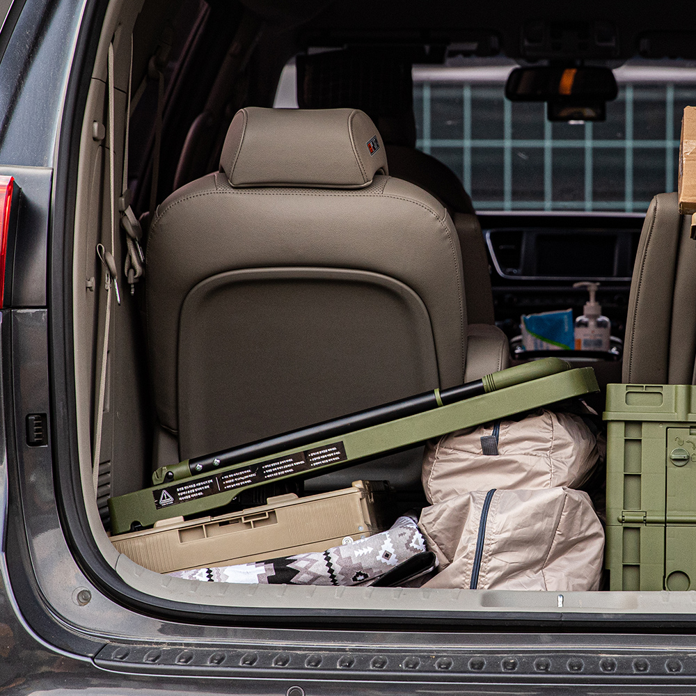 로티홈시스 접이식 카트 쇼핑 마트 손수레 핸드 시장 4바퀴 L(대형), 카키