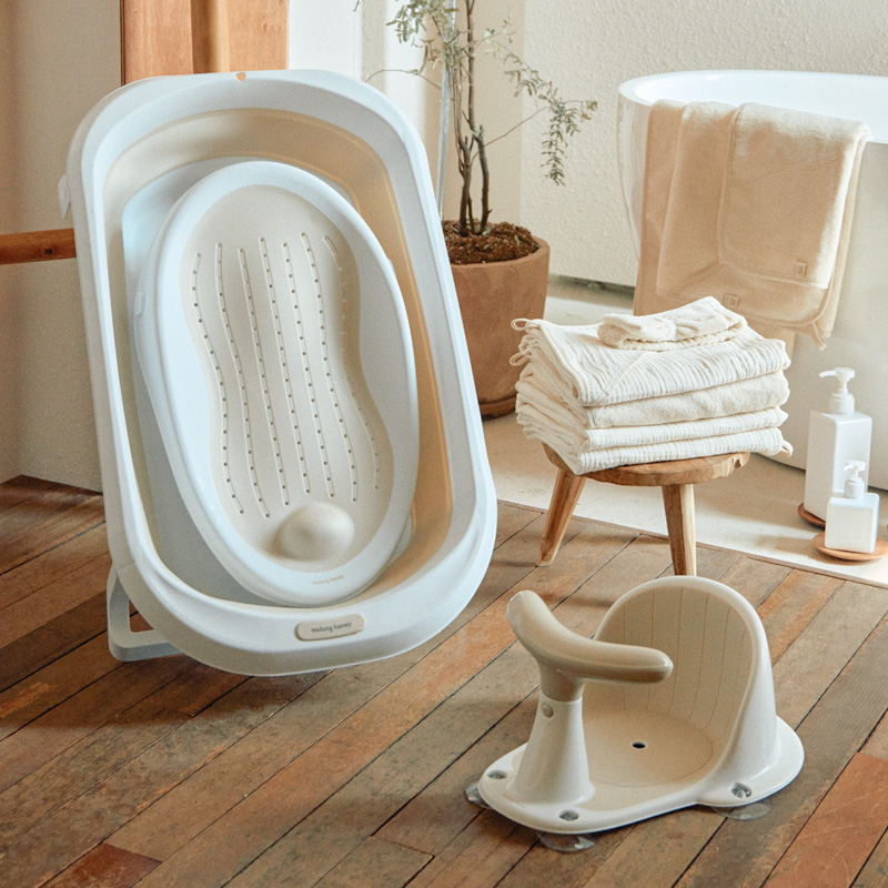 말랑하니 신생아 싱크대 접이식 아기욕조
