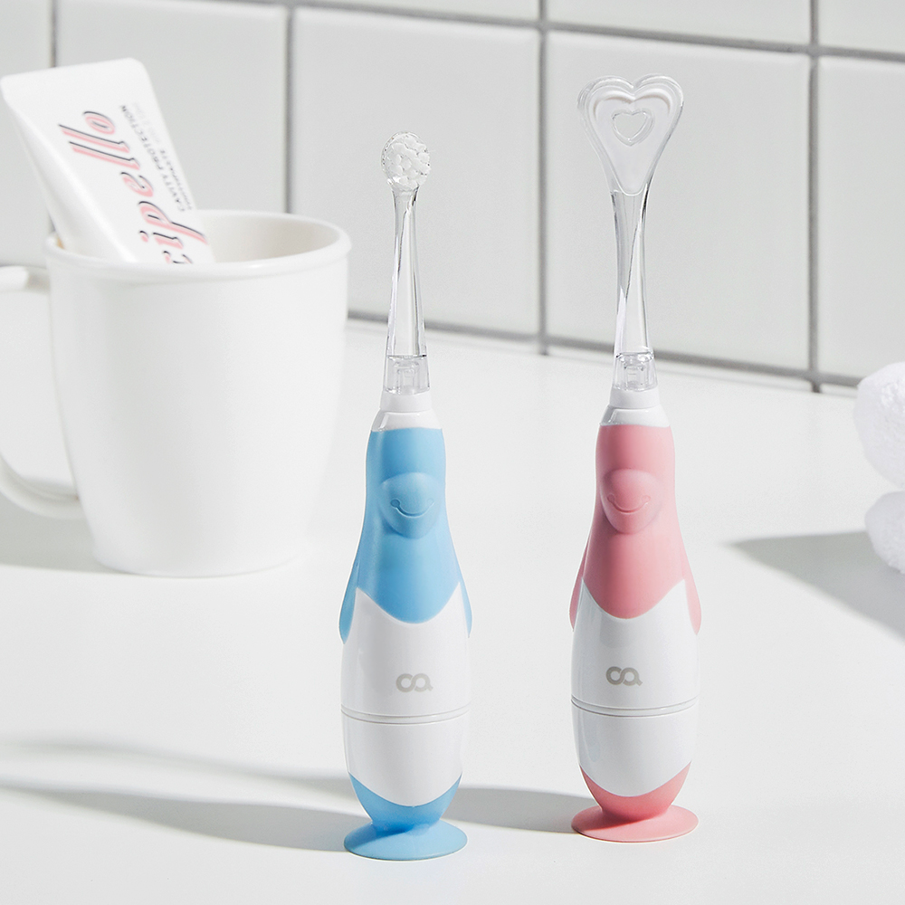 오아 클린이펭귄 유아 아기 어린이 음파 전동 칫솔