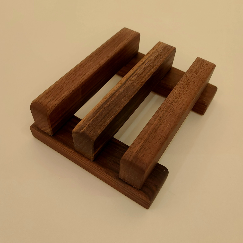 모어우드 도마거치대 나무도마 월넛 원목 받침대 세트
