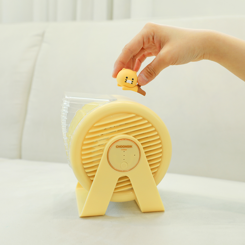 카카오프렌즈 KFF100 춘식이 무선 탁상용 선풍기 - 메인 이미지