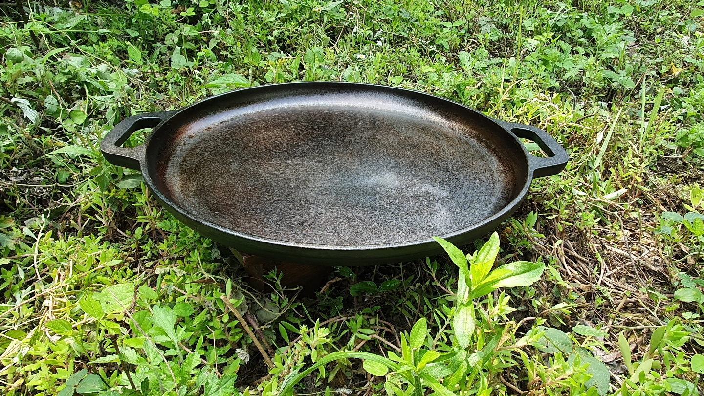무쇠아저씨 무쇠프라이팬 캠핑팬 고기팬 그리들 사이즈 30cm - 상세 이미지 2