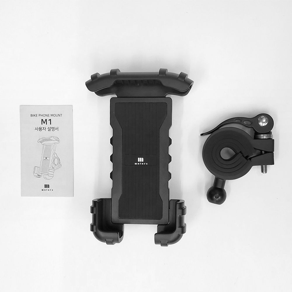 엠모터스 M1 자전거 핸드폰거치대 전동 킥보드 유모차 스마트폰 휴대폰거치대 이미지 2
