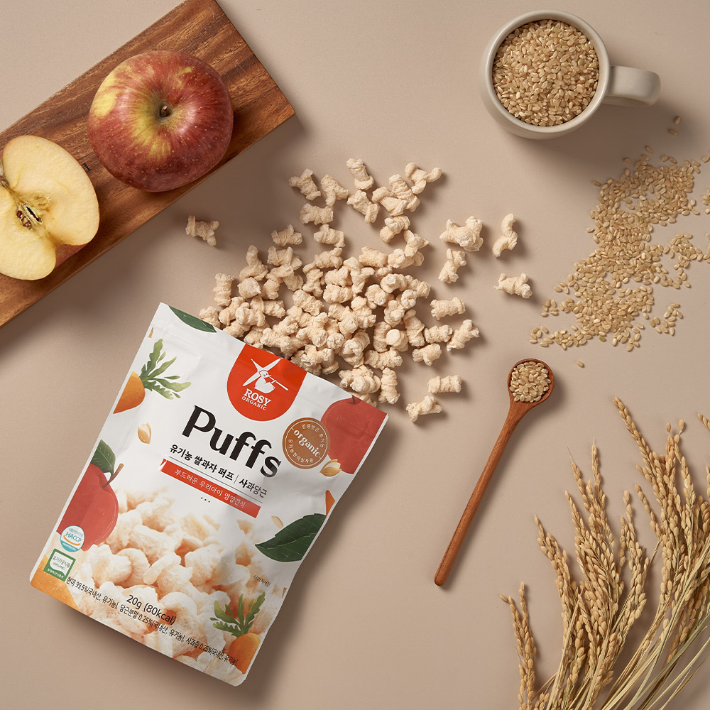 로지오가닉 유기농 아기쌀과자 시작퍼프 8봉