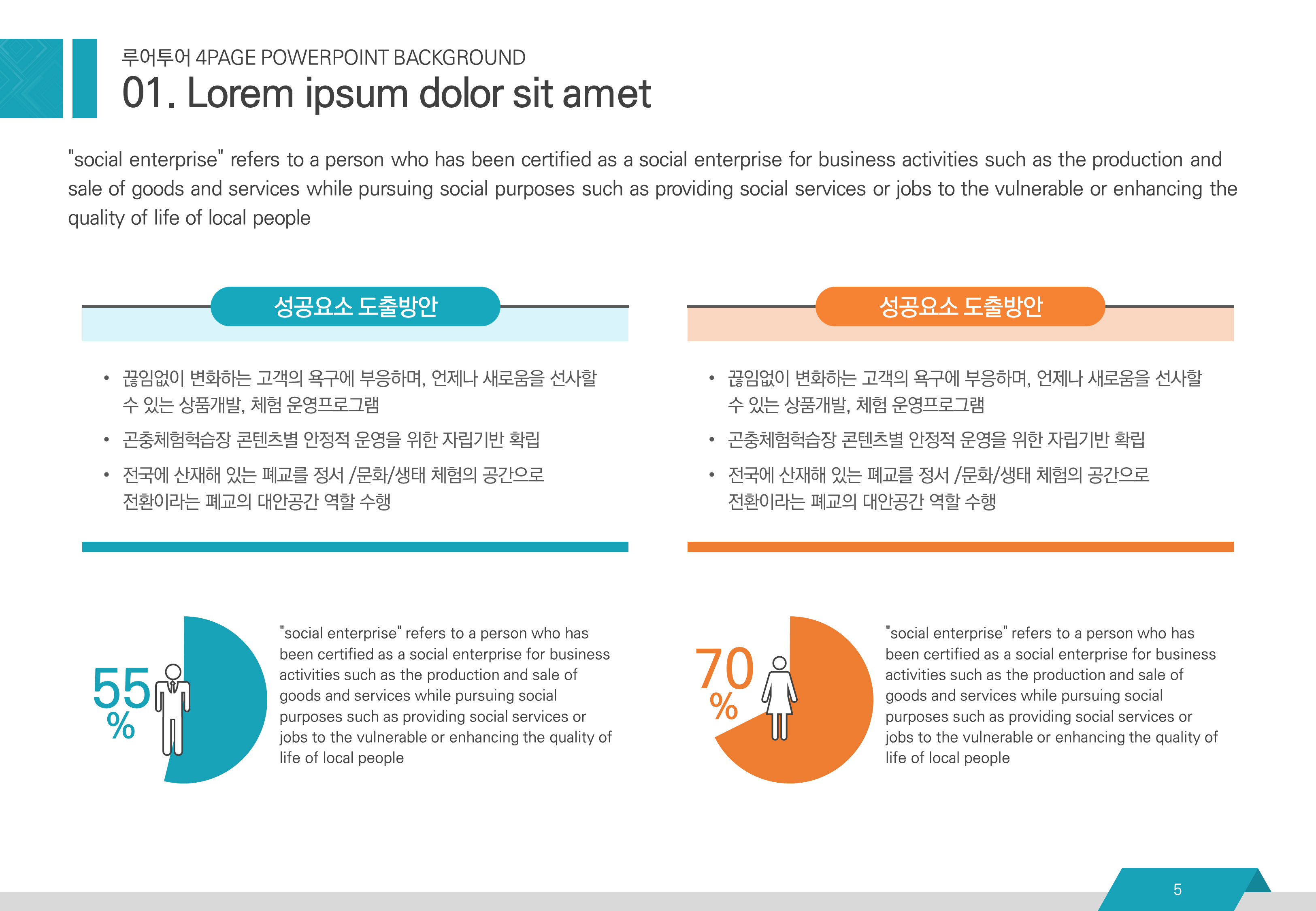 615 (4대3비율) 깔끔한 PPT 템플릿 -사업계획서 보고서 기획서 템플릿,파워포인트 양식 - 상세 이미지 3