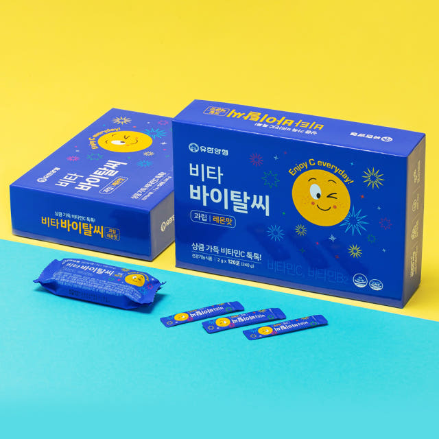 유한 비타 바이탈씨 유한양행 비타민C 분말 1000mg 120포