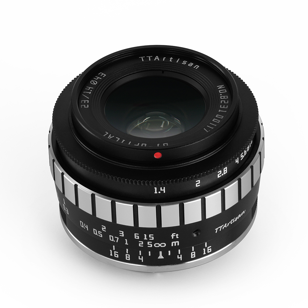 티티아티산 23mm F1.4 후지필름 X마운트 APS-C 렌즈 블랙실버 - 상세 이미지 3