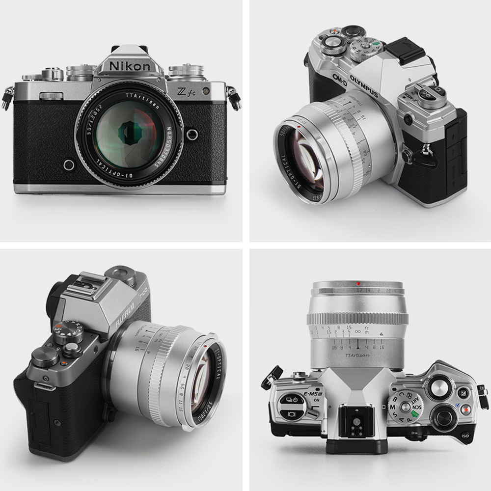 티티아티산 50mm F1.2 후지필름 X마운트 렌즈 실버 TTArtisan - 상세 이미지 3