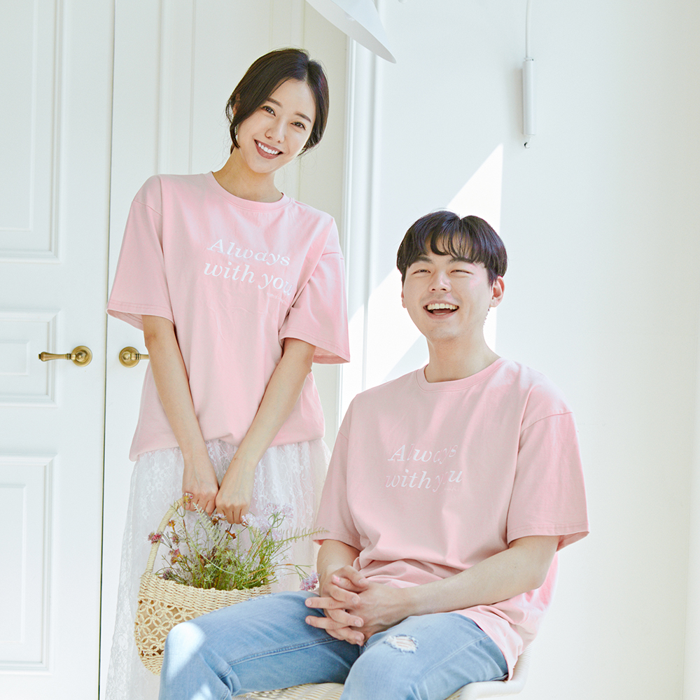 돌촬영 패밀리룩 가족사진의상 올웨이즈 반팔 22B07 단체 모녀 커플 여행 가족티 이미지 7