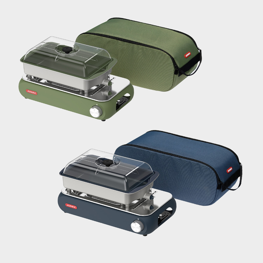 [코베아] 구이바다 세라믹 휴대용 가스버너 그릴 3웨이 올인원 수납가방포함