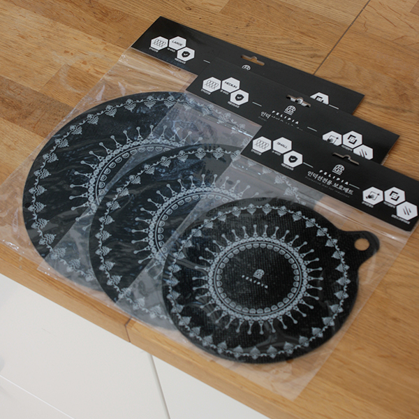 페리피아 인덕션 매트 빠넬 3종구성 중1P대2P 보호 전용 냄비 받침 2구 3구