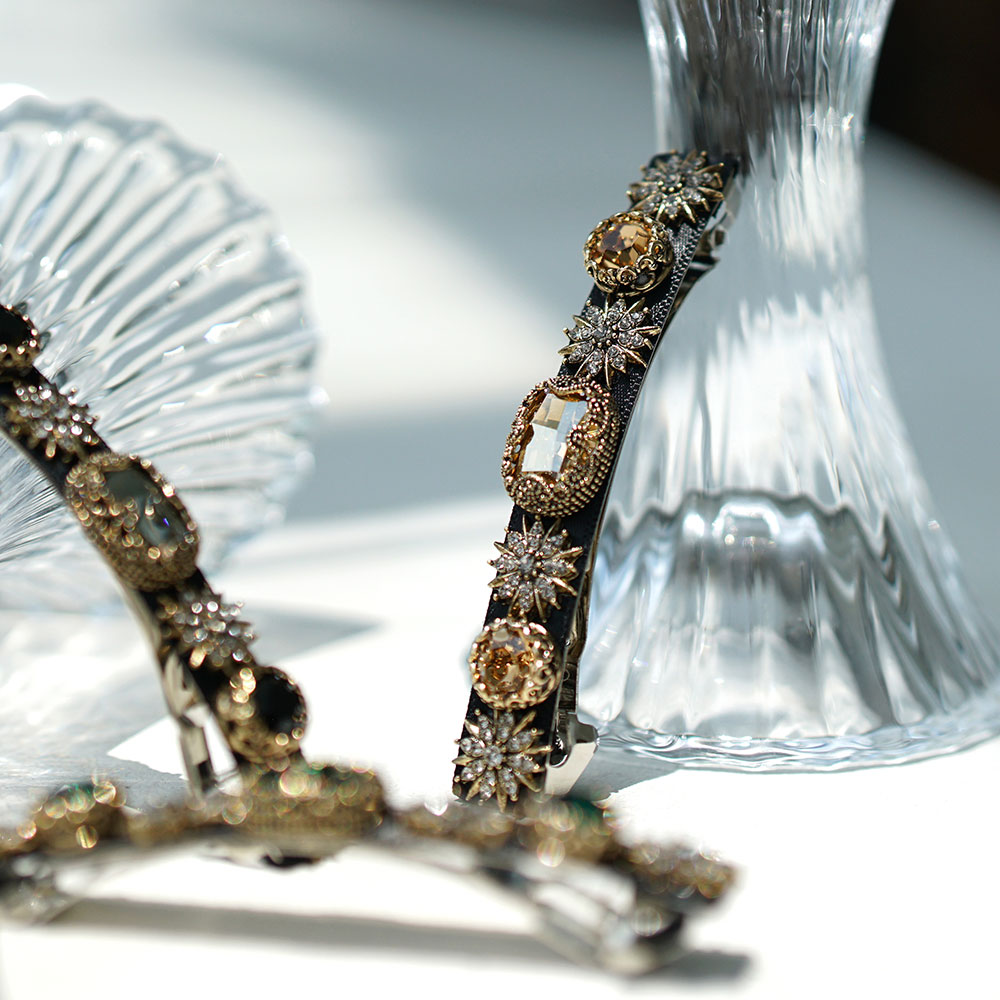 루드 루시아 앤틱 크리스탈 헤어핀 L22SSAC69