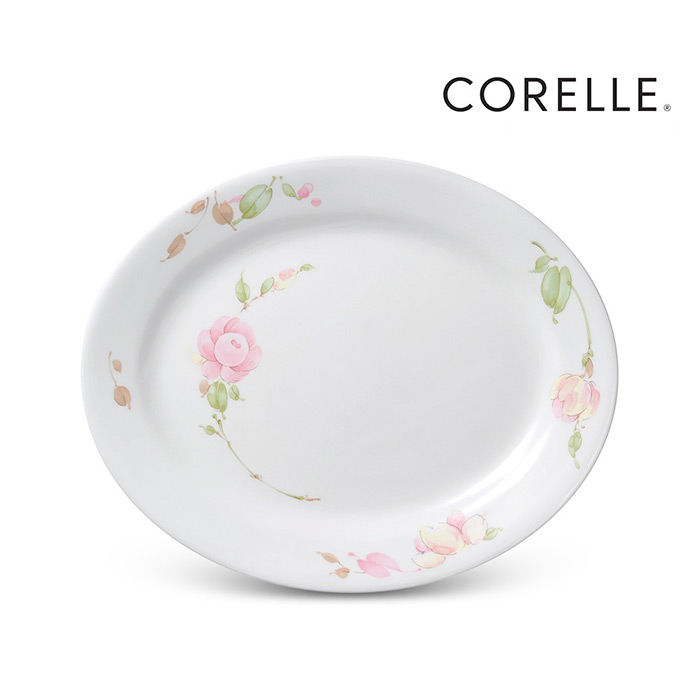 코렐 장미 타원접시 소 1P RS-6950 - 상품 이미지