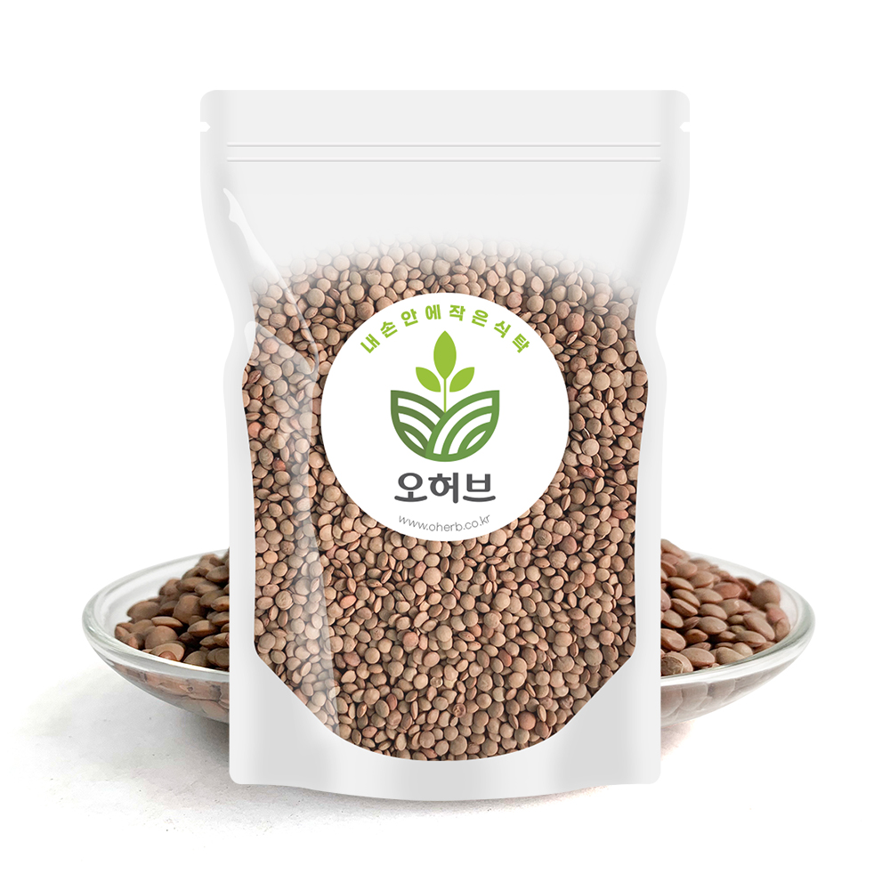 브라운 갈색 렌틸콩 렌즈콩 250g - 상품 이미지