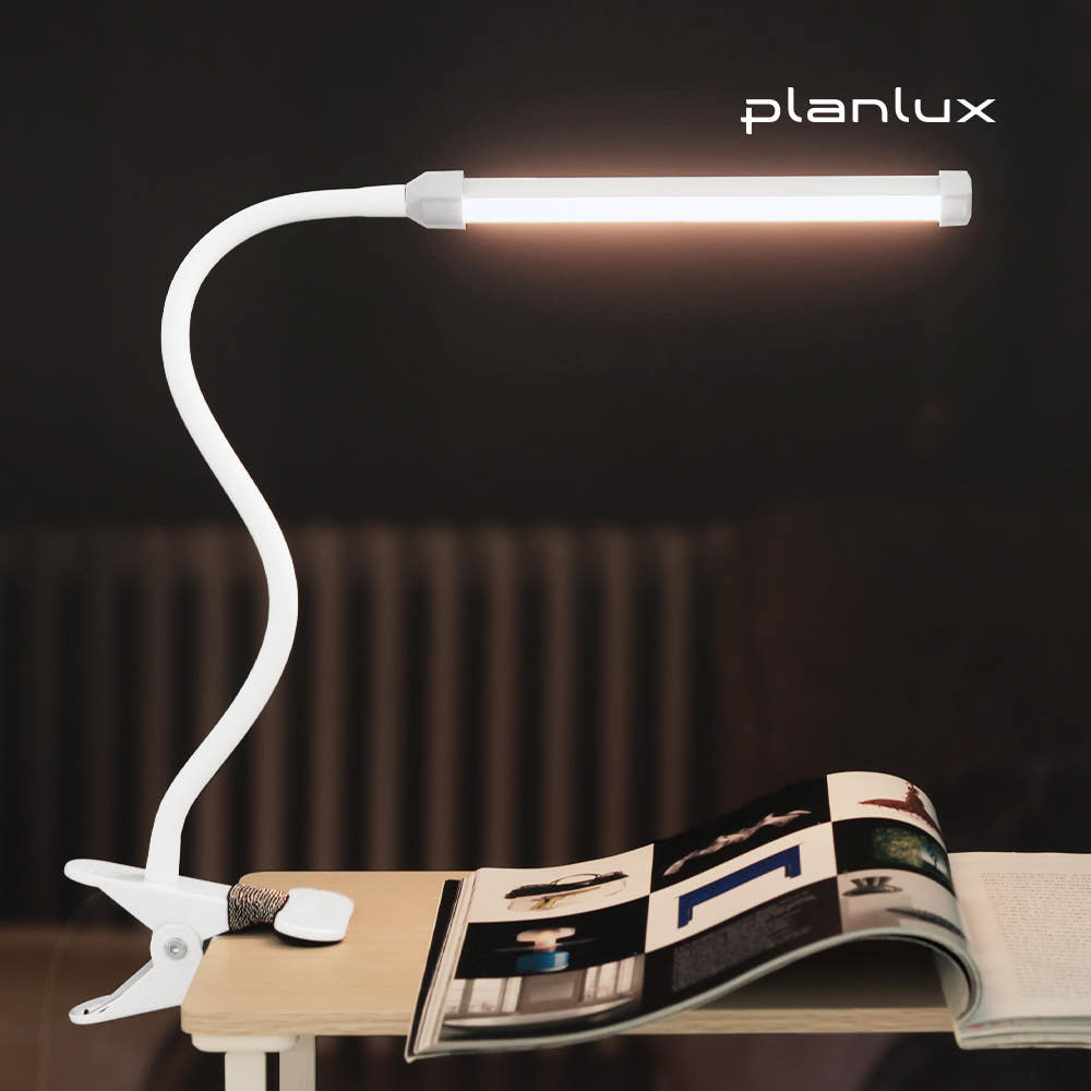 플랜룩스 LED 독서등 라인코 책상 스탠드 조명 USB 침대독서등