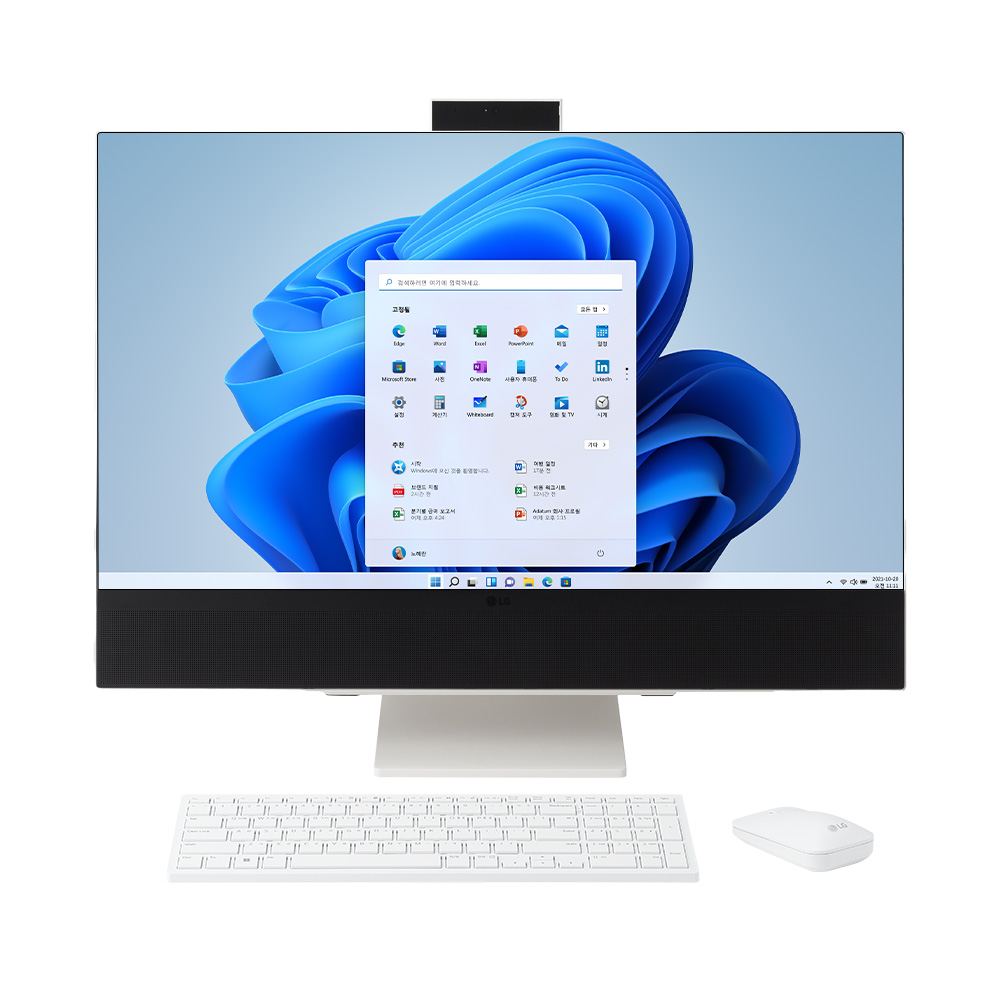 LG전자 일체형PC i7 68.5cm 윈도우11 올인원 컴퓨터 데스크탑 사무용 학생용 - 상세 이미지 2