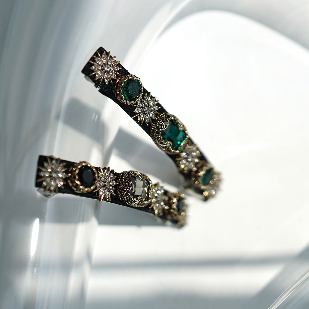 루드 루시아 앤틱 크리스탈 헤어핀 L22SSAC69