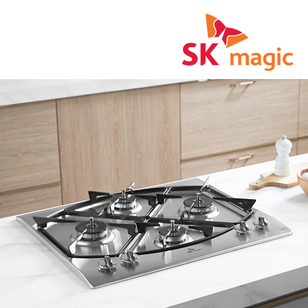 4구 빌트인 가스렌지 쿡탑 레인지 GRAB420K 전기코드식 560x480 LPG